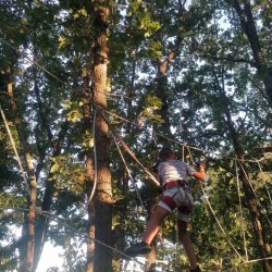 Fun for children with children's ATV riding in a closed track + rope park + bonus archery in Kiten