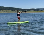 Fun in the water with 1 hour of paddle boarding at Batak Dam from Makaroon