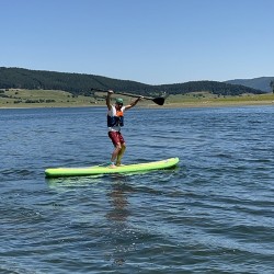 Paddle boarding on Batak Dam - 1 hour water adventure for one person