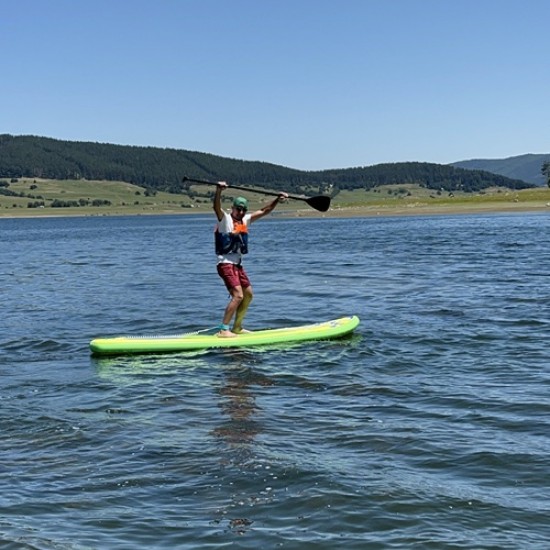 Fun in the water with 1 hour of paddle boarding at Batak Dam from Makaroon