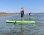 Fun in the water with 1 hour of paddle boarding at Batak Dam from Makaroon