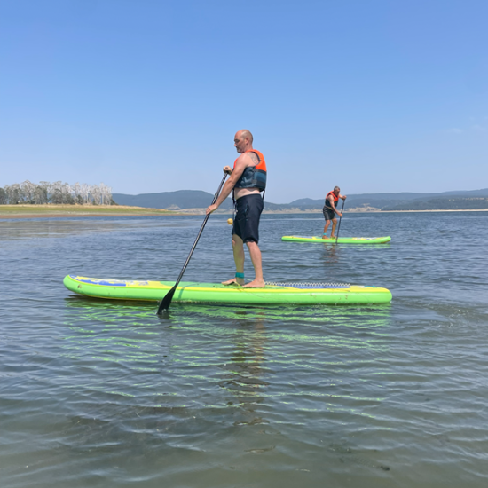 Fun in the water with 1 hour of paddle boarding at Batak Dam from Makaroon