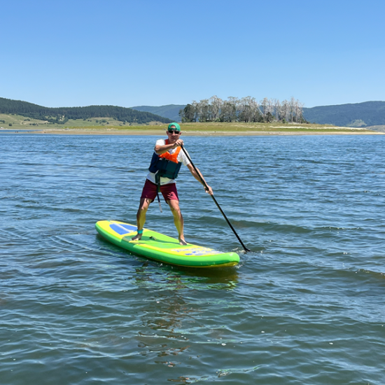 Fun in the water with 1 hour of paddle boarding at Batak Dam from Makaroon