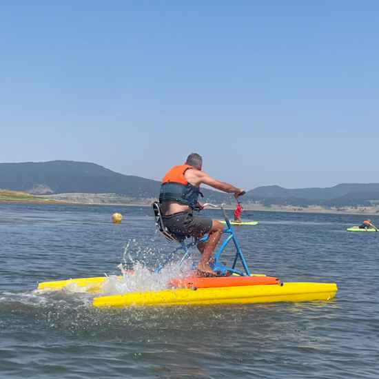 Cool off on hot days with a paddle boat ride on Iskar Dam from Makaroon