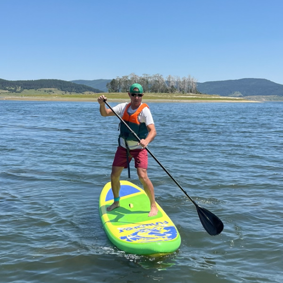 Fun in the water with 1 hour of paddle boarding at Batak Dam from Makaroon