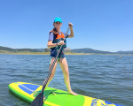 Fun in the water with 1 hour of paddle boarding at Batak Dam from Makaroon