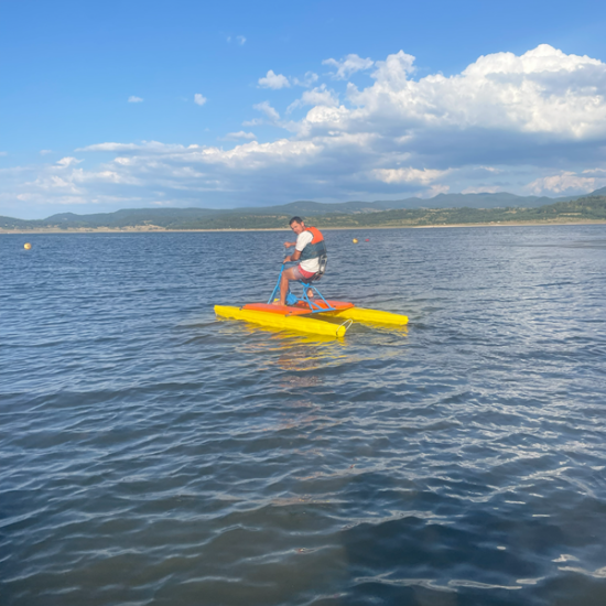 Cool off on hot days with a paddle boat ride on Iskar Dam from Makaroon Cool off on hot days with a paddle boat ride on Iskar Dam from Makaroon