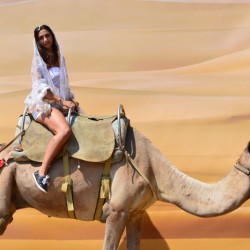 With a feel of Egypt: Camel ride for two in Camel Park, Sunny Beach