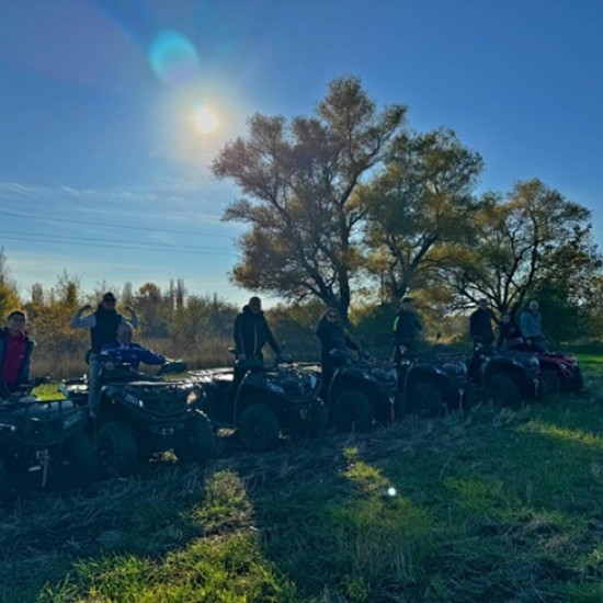 Off-road adventure in the mountain with ATV |