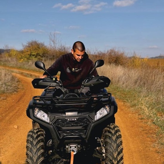 Off-road adventure in the mountain with ATV |