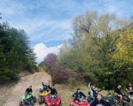 Off-road adventure in the mountain with ATV |