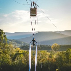 Celebrate Valentine's Day and Trifon Zarezan with a Panoramic Balloon Ride near Melnik + a glass of wine for two 