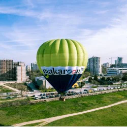 Панорамно издигане с балон + видеозаснемане с 4К action камера