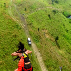 Скок с бънджи от балон и видеозаснемане 