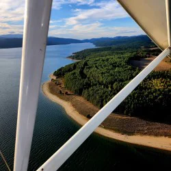 Два полета с летяща лодка ( хидроплан - амфибия ) над яз. Искър" 