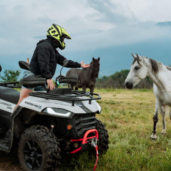 Close to nature with a 3-hour horseback ride and ATV ride in the Plovdiv region Makaroon