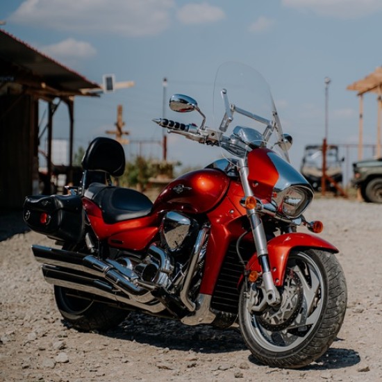 Explore the beauty of the surroundings of Veliko Tarnovo with a ride on a Suzuki Boulevard M109R cruiser motorcycle from Makaroon