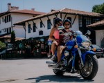 Explore the beauty of the surroundings of Veliko Tarnovo with a ride on a Suzuki Boulevard M109R cruiser motorcycle from Makaroon