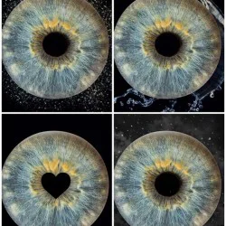 Специален и значим подарък с Ирисова фотография в Плевен - четири ириса в рамка + ефект