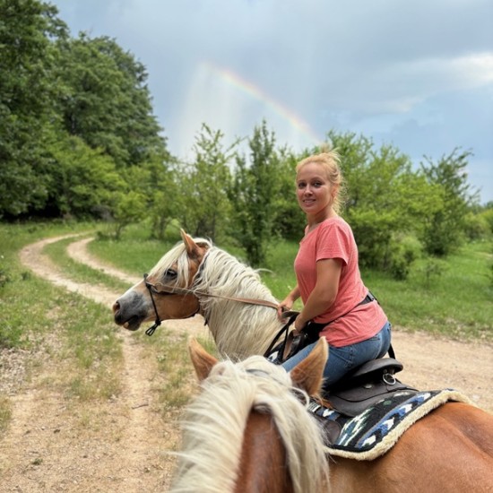 Peace, beauty and... horses - enjoy Horseback riding in the nature of the Balkan Mountains and the village of Karnare from Makaroon Peace, beauty and... horses - enjoy Horseback riding in the nature of the Balkan Mountains and the village of Karnare from Makaroon