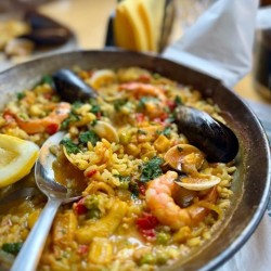 With a taste of Spain: Dinner with 4-course menu of choice for two at La Barraka Bistro in the village of Govedartsi