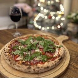 Enjoy authentic pizza with "Pizza menu in Opera Garden, Burgas"