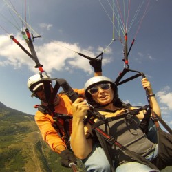  Panoramic paragliding flight near Sopot