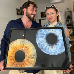 Turn your eyes into a unique picture with iris photography in Varna - two irises