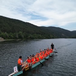 Dragon fury on Pancharevo Lake – rowing on a Dragon boat + photo shoot
