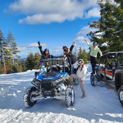 A one-hour winter buggy ride near Pamporovo for two people