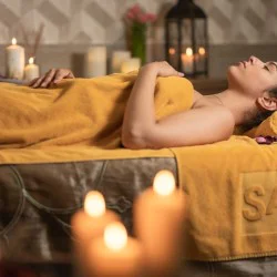 Озаряваща тиквена терапия за лице с корейска козметика FAU за нея в Spa Hotel Santè, Велинград 