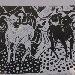 Работилница по линогравюра за един човек - изработка на картина по предварително избран шаблон