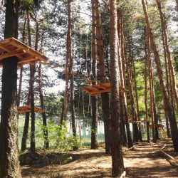 Приключение във въжен парк, конна езда и каране на АТВ в Добринище - за двама