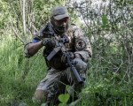 Военна зона на терена с тактическa битка Airsoft за един човек от Макароон