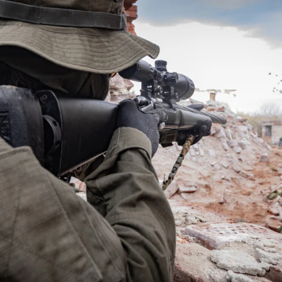 Военна зона на терена с тактическa битка Airsoft за един човек от Макароон Военна зона на терена с тактическa битка Airsoft за един човек от Макароон