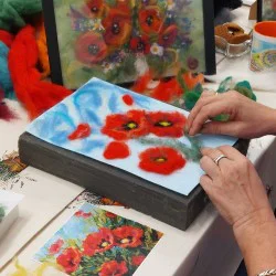 Арт работилница за изработка на картина от вълна