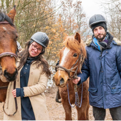 Horse riding for two - a winter fairy tale in nature near Svoge