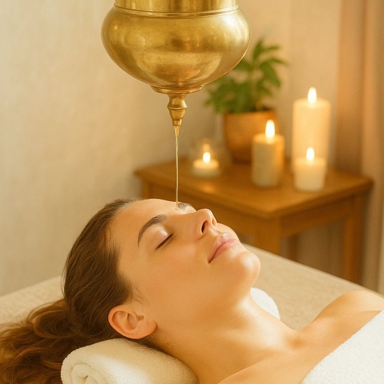 Find inner peace with Shirodhara - Ayurvedic therapy with shoulder, arm and scalp massage in Varna from Makaroon Find inner peace with Shirodhara - Ayurvedic therapy with shoulder, arm and scalp massage in Varna from Makaroon