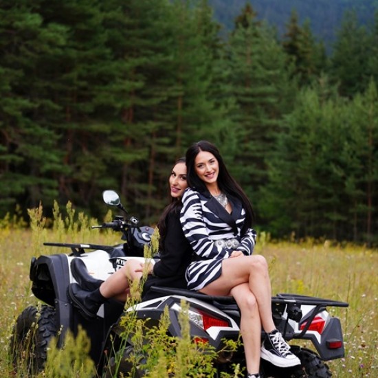 Immerse yourself in the magic of Rila Mountain with a dose of adrenaline with a 1-hour ATV adventure for two on one ATV near the village of Beli Iskar from Makaroon