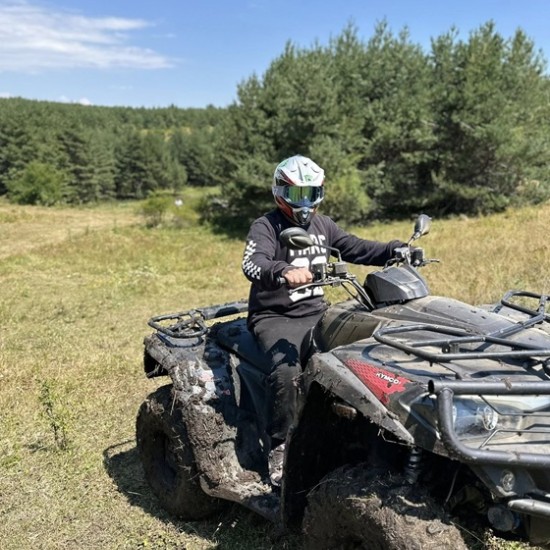 Immerse yourself in the magic of Rila Mountain with a dose of adrenaline with a 1-hour ATV adventure for two on one ATV near the village of Beli Iskar from Makaroon