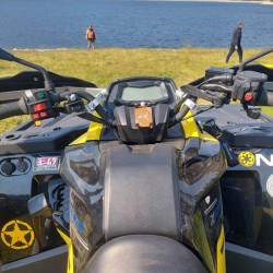 Планински екшън с 2-часов тур с АТВ в района на с. Белово, област Пловдив - двама на едно АТВ