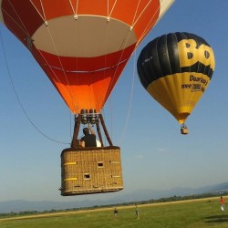 In the magic of the sky with a VIP balloon flight for four with video, champagne and candies in Eastern Bulgaria with a location of your choice