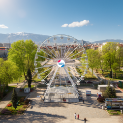 Family ticket for 2 adults and 2 children (4-11 years old) for the tallest Ferris wheel in Bulgaria
