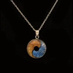 Подчертайте своята индивидуалност с Ирисово колие с Вашите очи край Бургас - медальон с 1 ирис