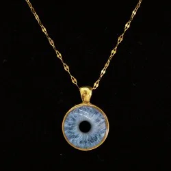 Подчертайте своята индивидуалност с Ирисово колие с Вашите очи край Бургас - медальон с 2 ириса