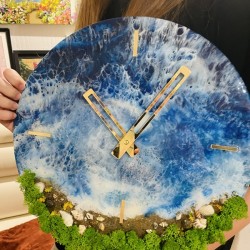 Работилница за изработка на морски часовник от епоксидна смола 40х40 см във Варна